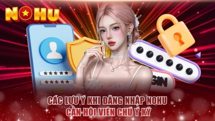 Các lưu ý khi đăng nhập NOHU cần hội viên chú ý kỹ